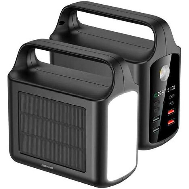 پاوربانک خورشیدی 80000 میلیآمپر گرین لاین مدل Solar Xtreme GNSOLXPB80BK